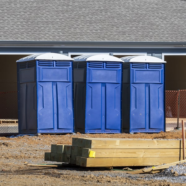 is there a specific order in which to place multiple porta potties in Newell IL